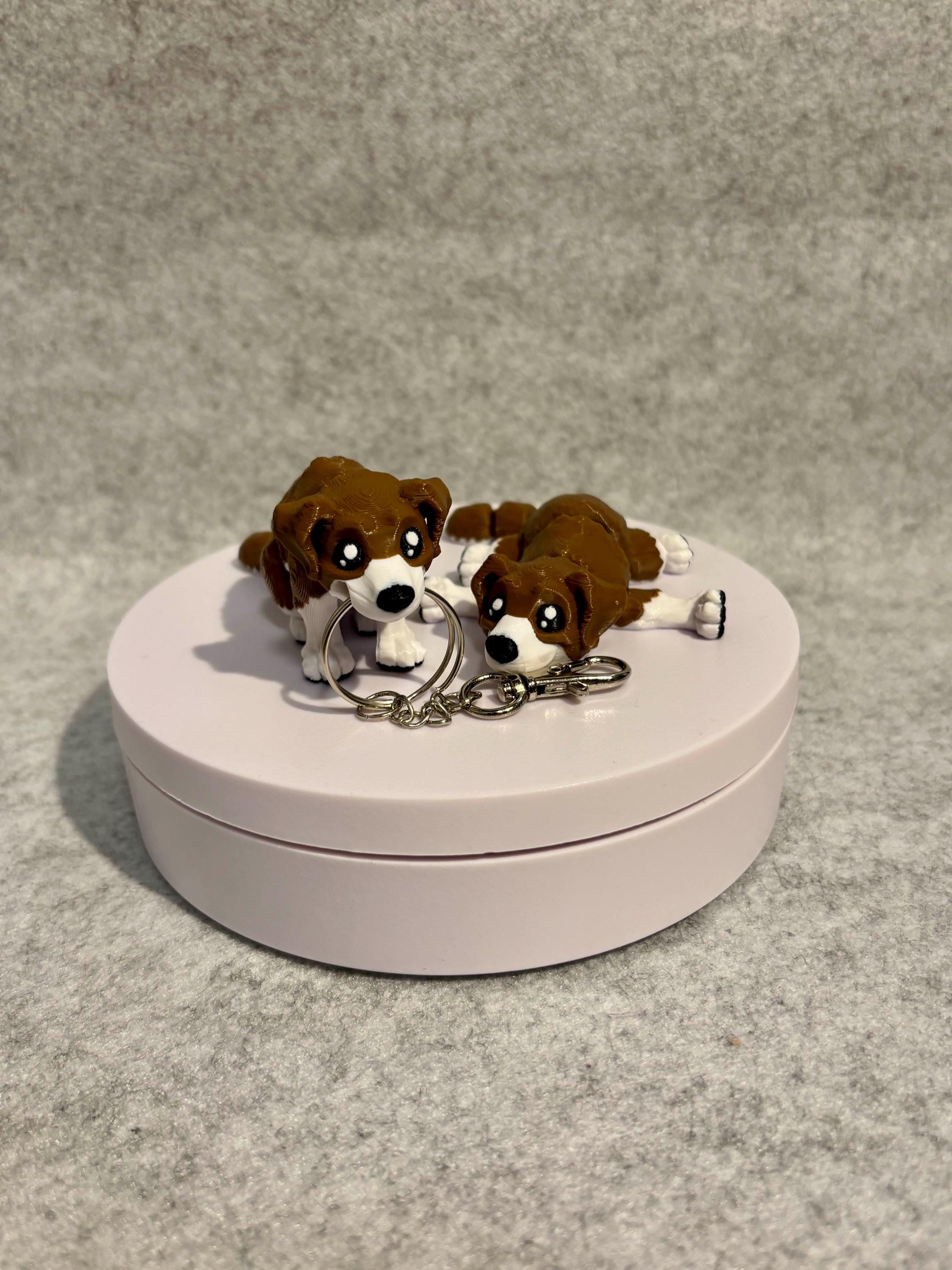3D Printed Flexi Dog: Articulated Fidget Toy, Mini Collectible