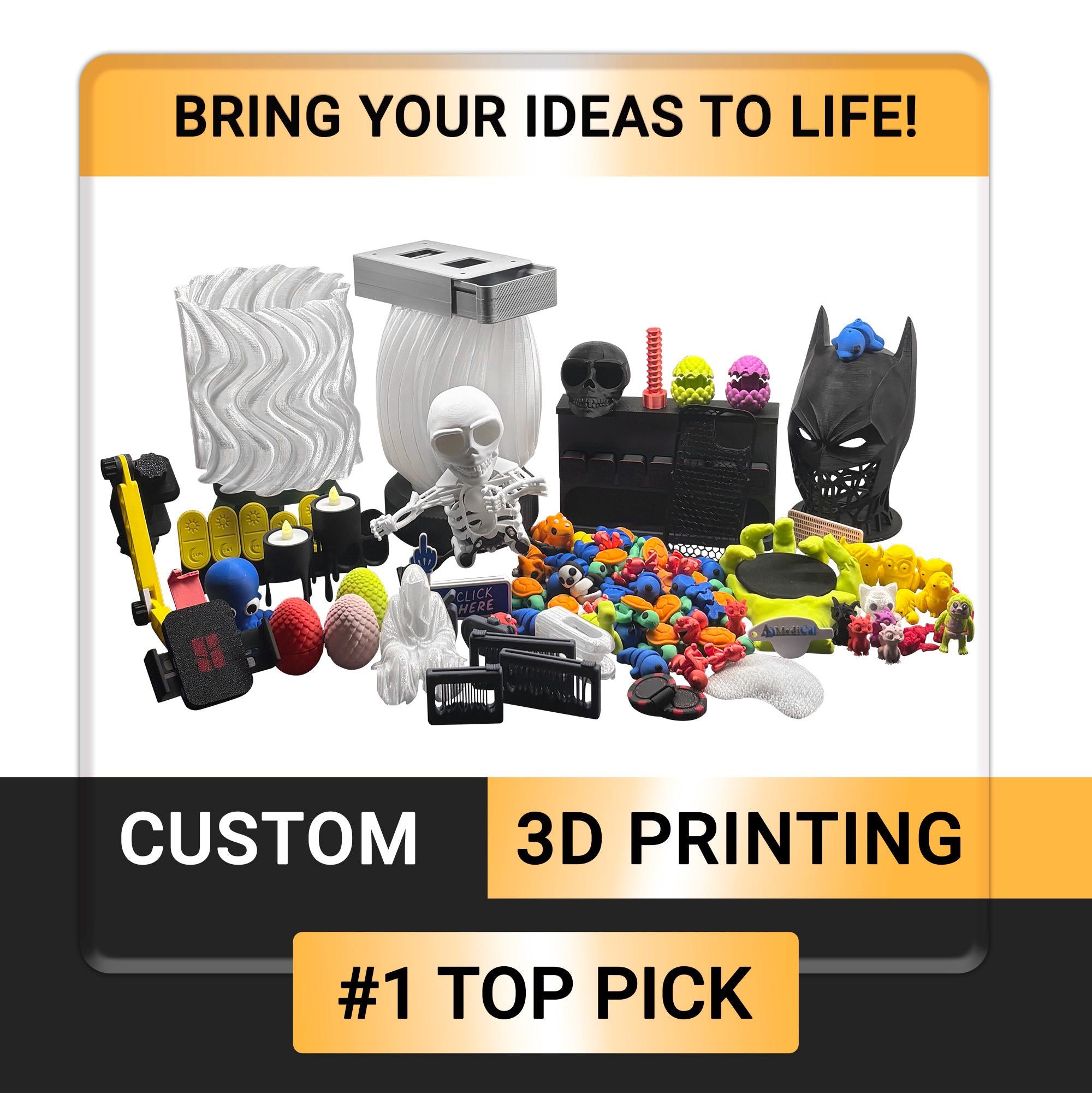 Personalized 3D Printing: Bring Your Ideas to Life with Custom PLA Prints!