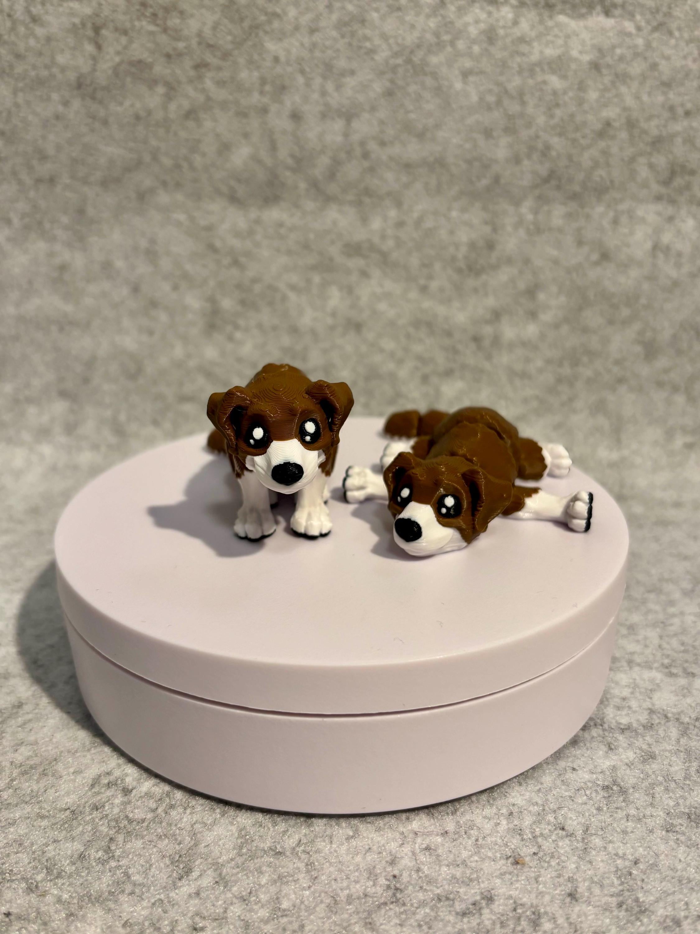 3D Printed Flexi Dog: Articulated Fidget Toy, Mini Collectible
