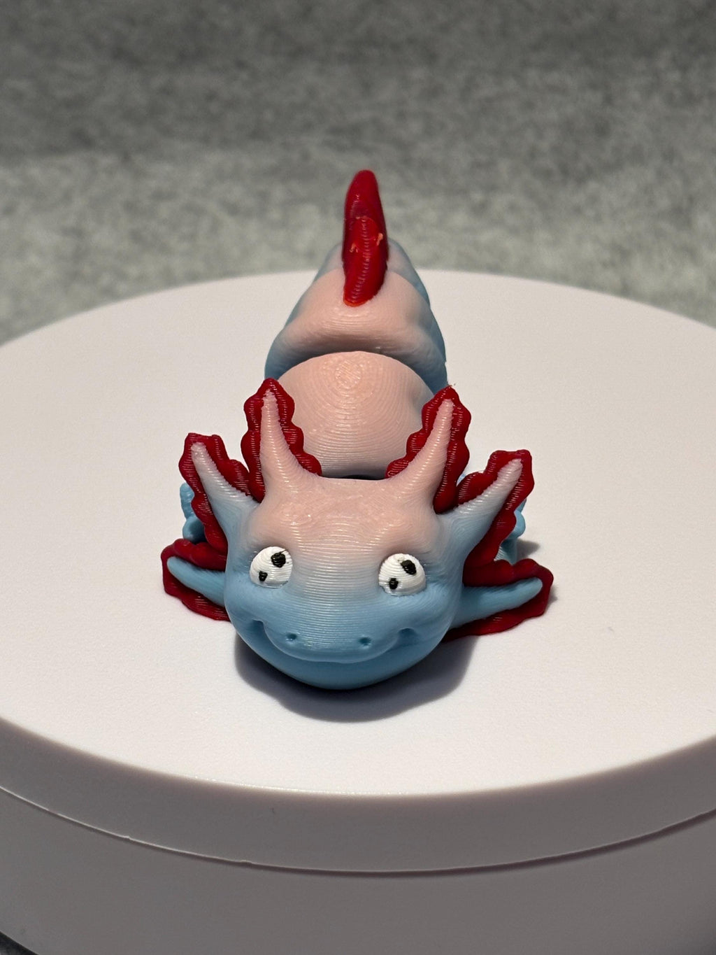 Axolotl Flexi Fidget | 3D Printed Articulated Salamander Desk Pet Toy