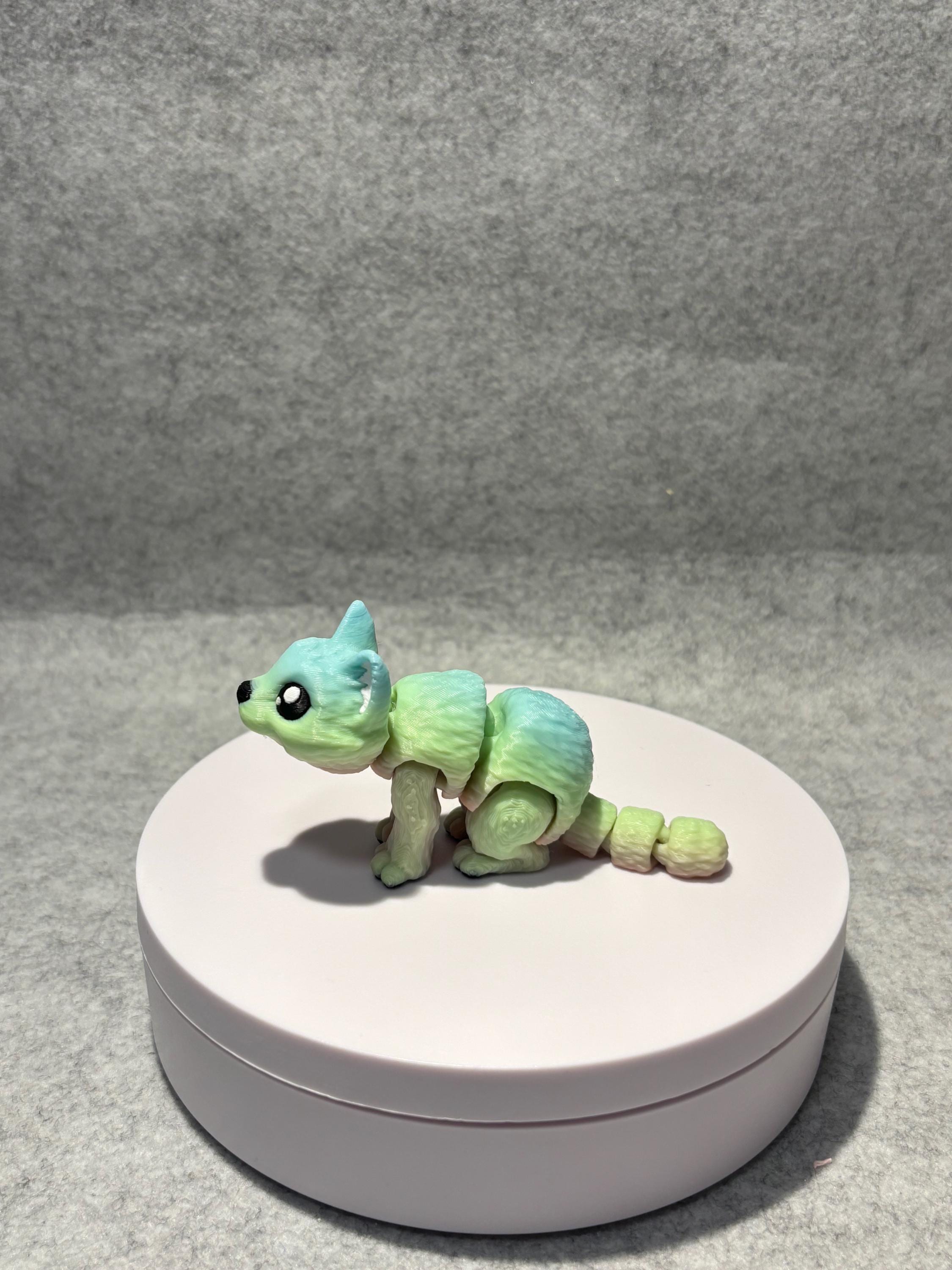 Cat Flexi Fidget | 3D Printed Articulated Desk Pet
