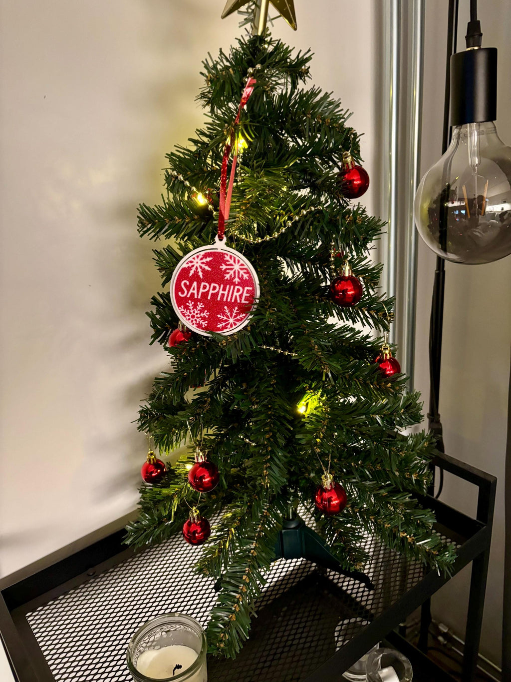 Custom 3D Printed Holiday Ornament – Personalized Name Christmas Decoration