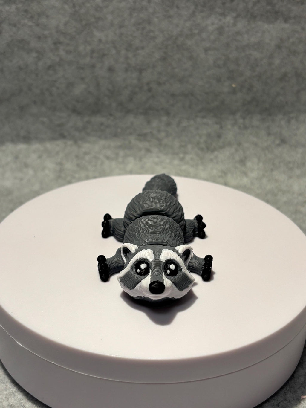 3D Printed Articulated Raccoon Fidget | Desk Pet Toy