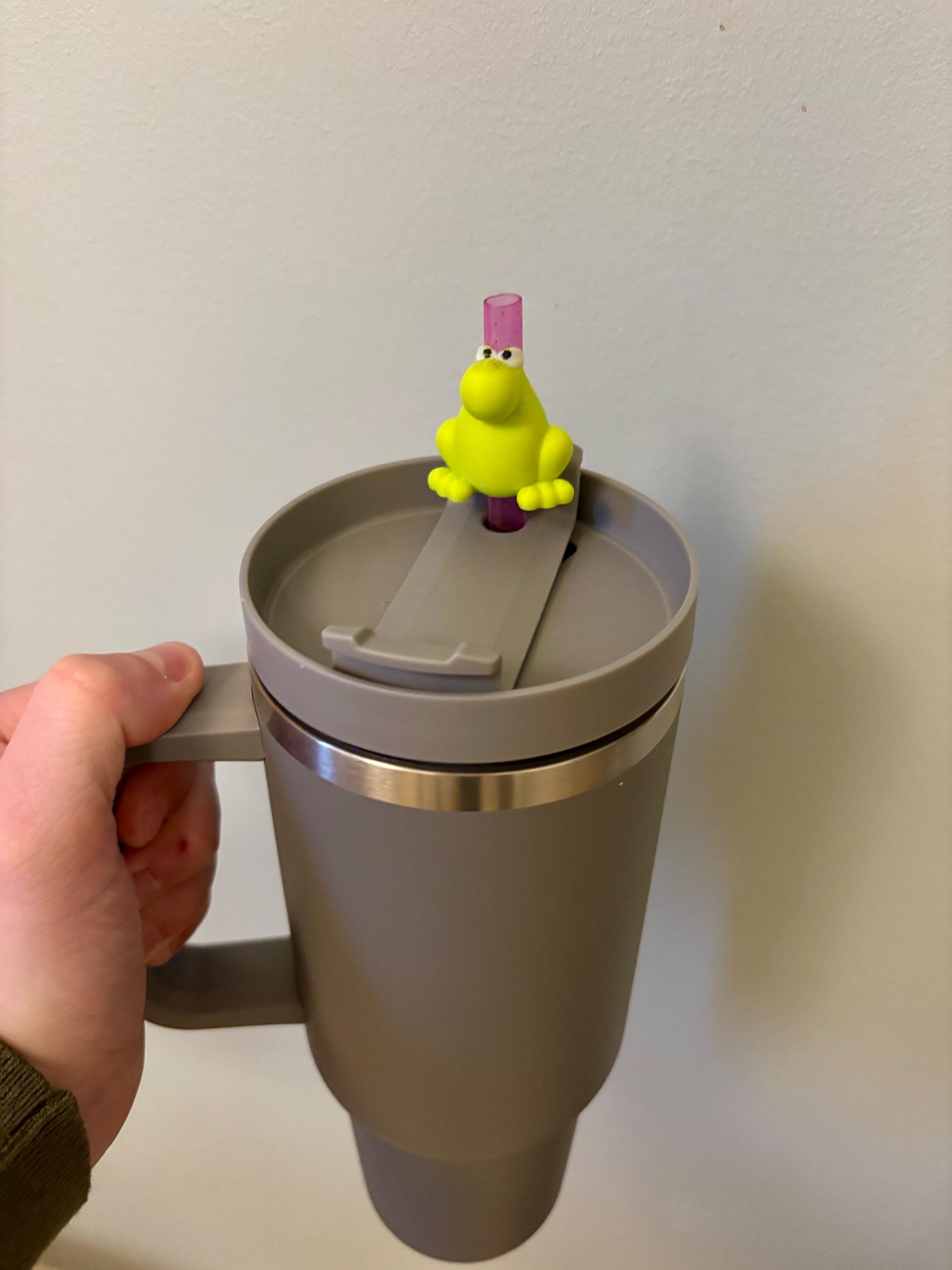 Frog Straw Topper for Stanley Cup | 3D Printed Drink Accessory