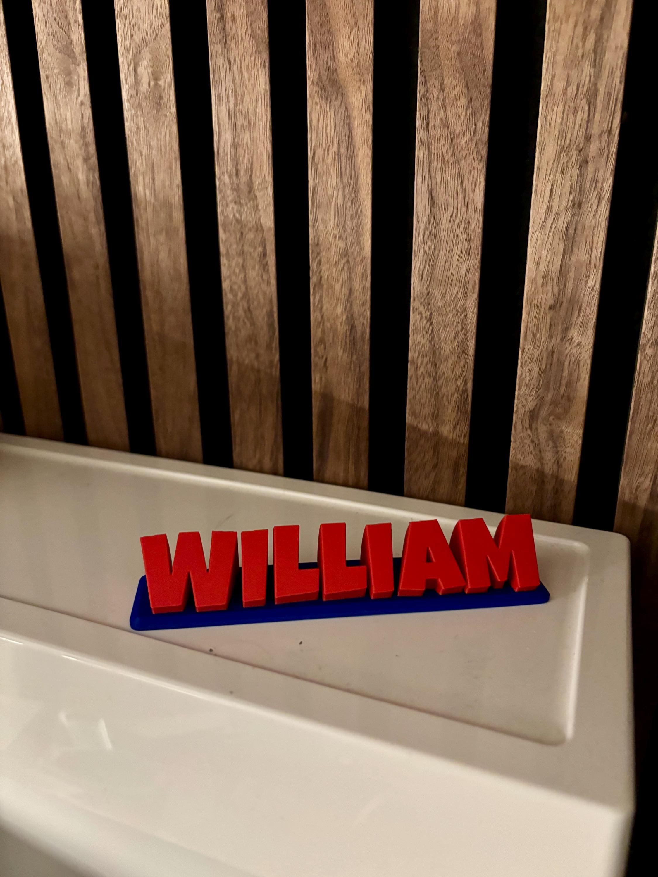 Custom 3D Printed Name Plate | Personalized Desk Decor Gift