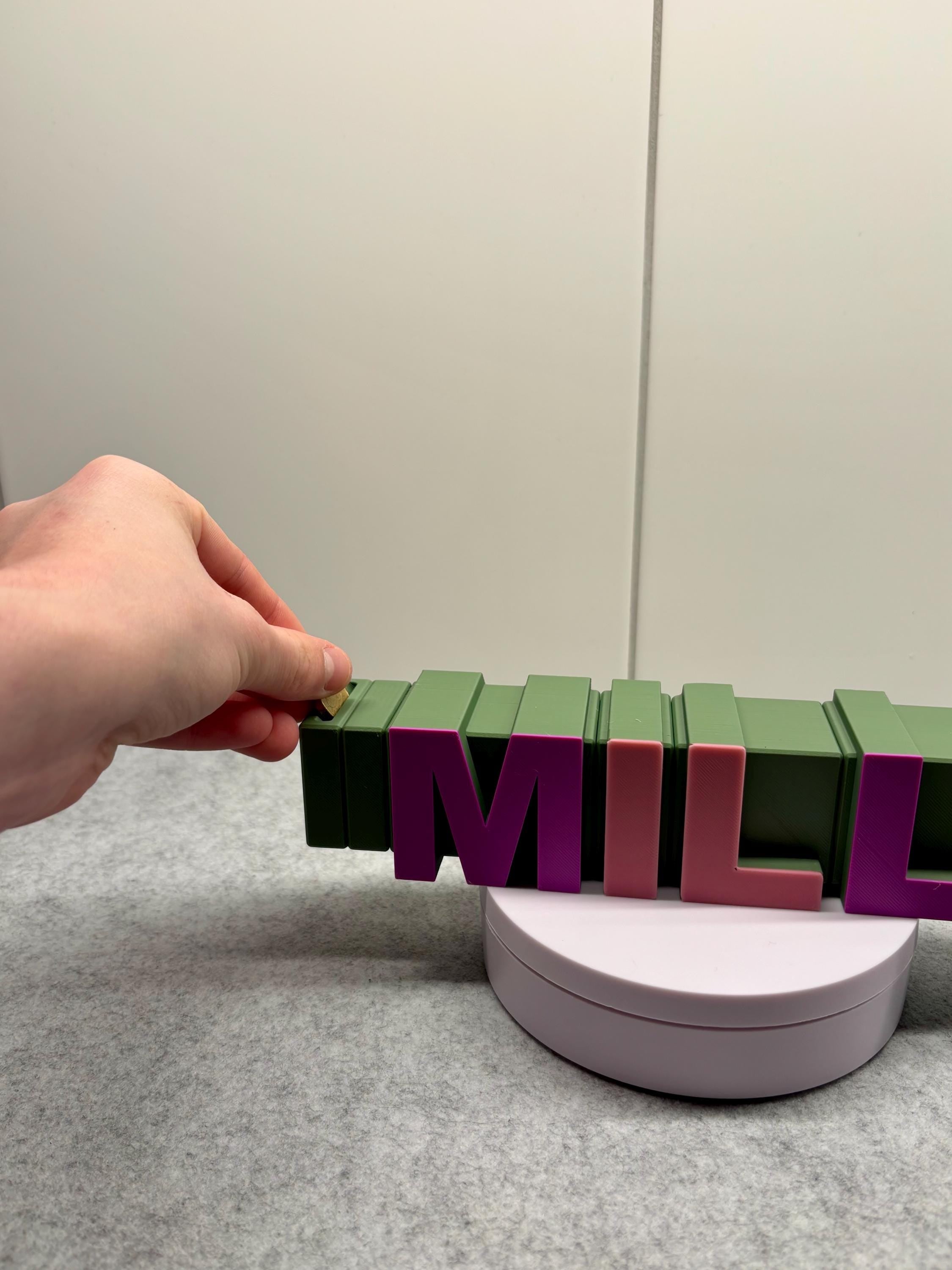 Custom Piggy Bank with Name | Modular Money Box | Personalized 3D Printed Savings Gift