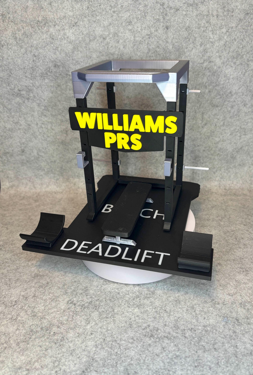 Personalized Mini Power Rack PR Tracker – Custom Gym Decor & PR Display
