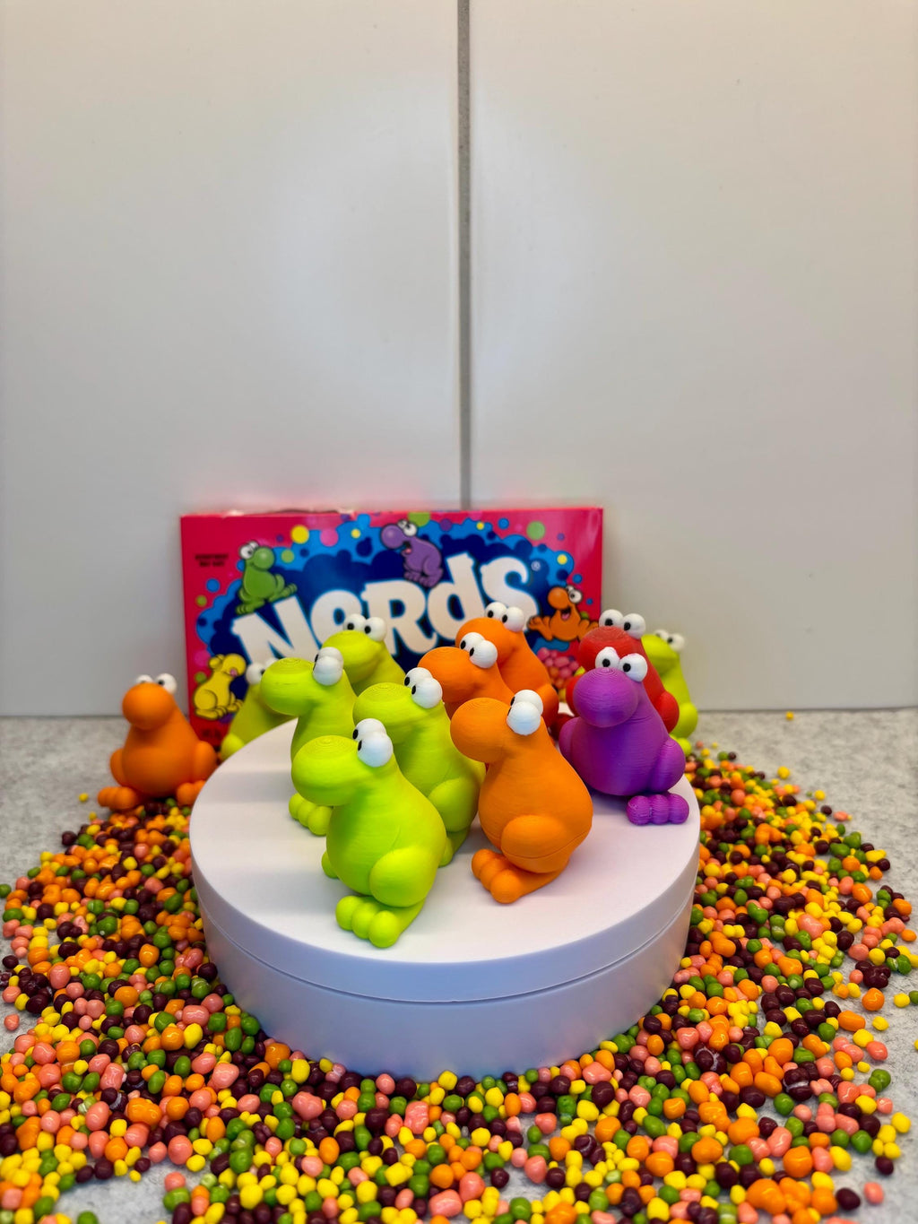 Frog Keychain | 3D Printed Cute Nerd Keyring, Gamer Gift, Desk Pet Accessory