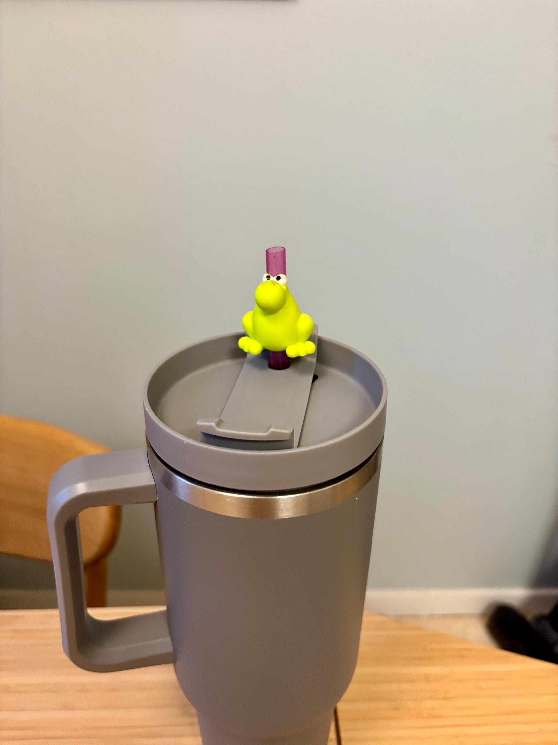 Frog Straw Topper for Stanley Cup | 3D Printed Drink Accessory