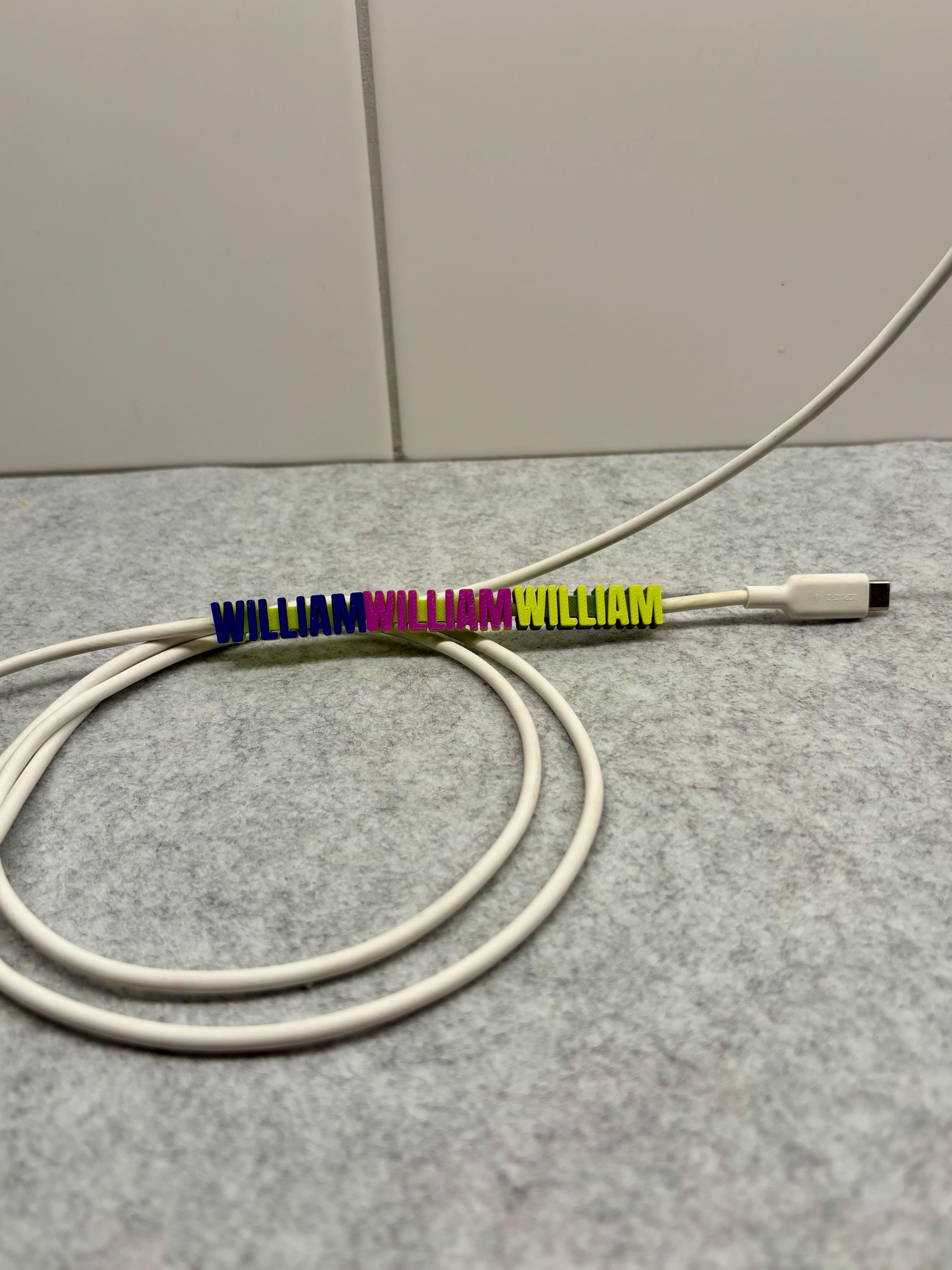 3D Printed Desk Cable Clips (Set of 4) | PLA Organizer