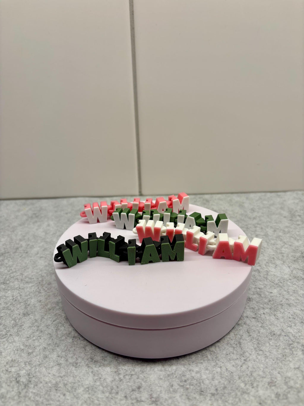 Custom Name Keychain | 3D Printed Flexible Articulated Gift