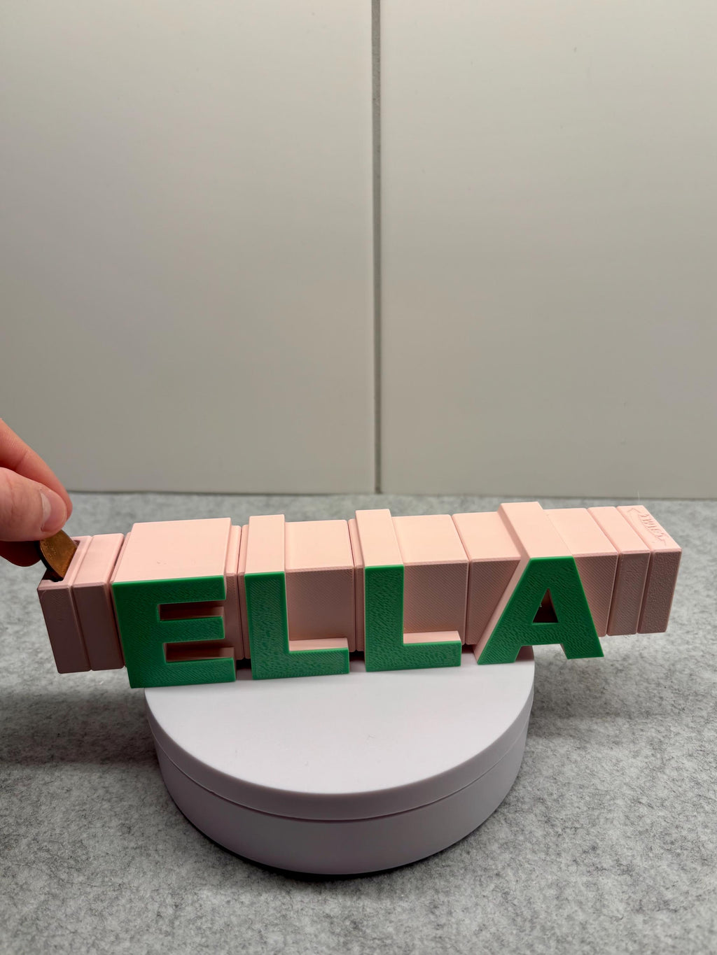 Custom Piggy Bank with Name | Modular Money Box | Personalized 3D Printed Savings Gift